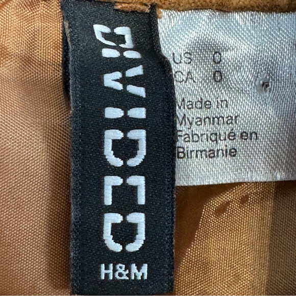 H&M Divided White Lace Crop Top & Tan Button Skirt Set XS/0 - Picture 10 of 12